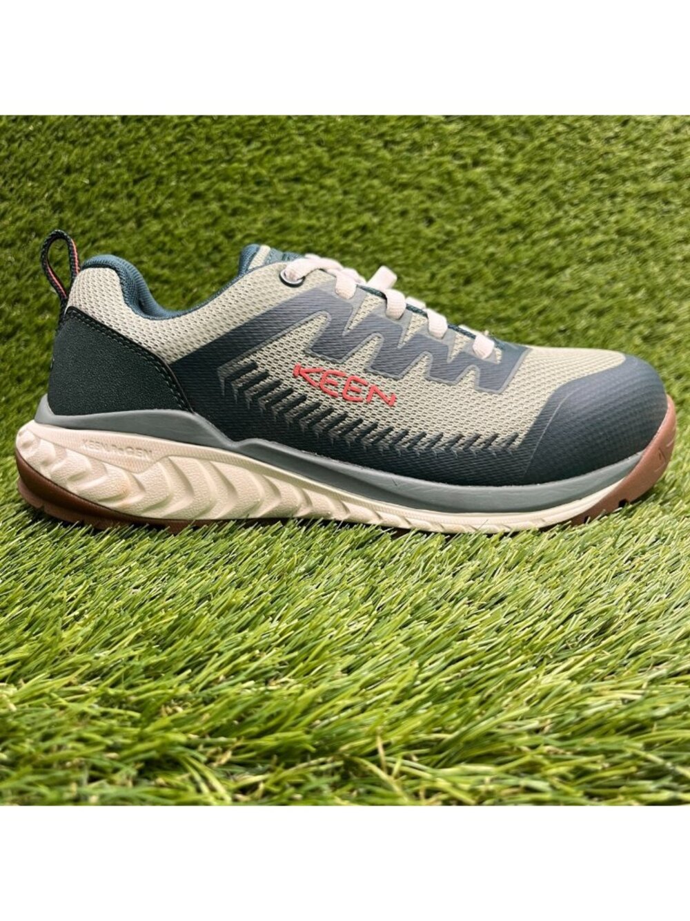 Keen Utility Arvada Low Womens Size 8.5D Gray Green Composite Toe Work Shoes